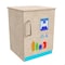 Flash Furniture Bright Beginnings Commercial Wooden Children's Kitchen Refrigerator w/ Integrated Storage MK-ME03508-GG - alternate 1